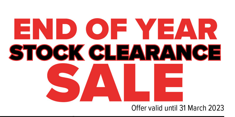 End of Year Stock Clearance Sale - Robur Attachments